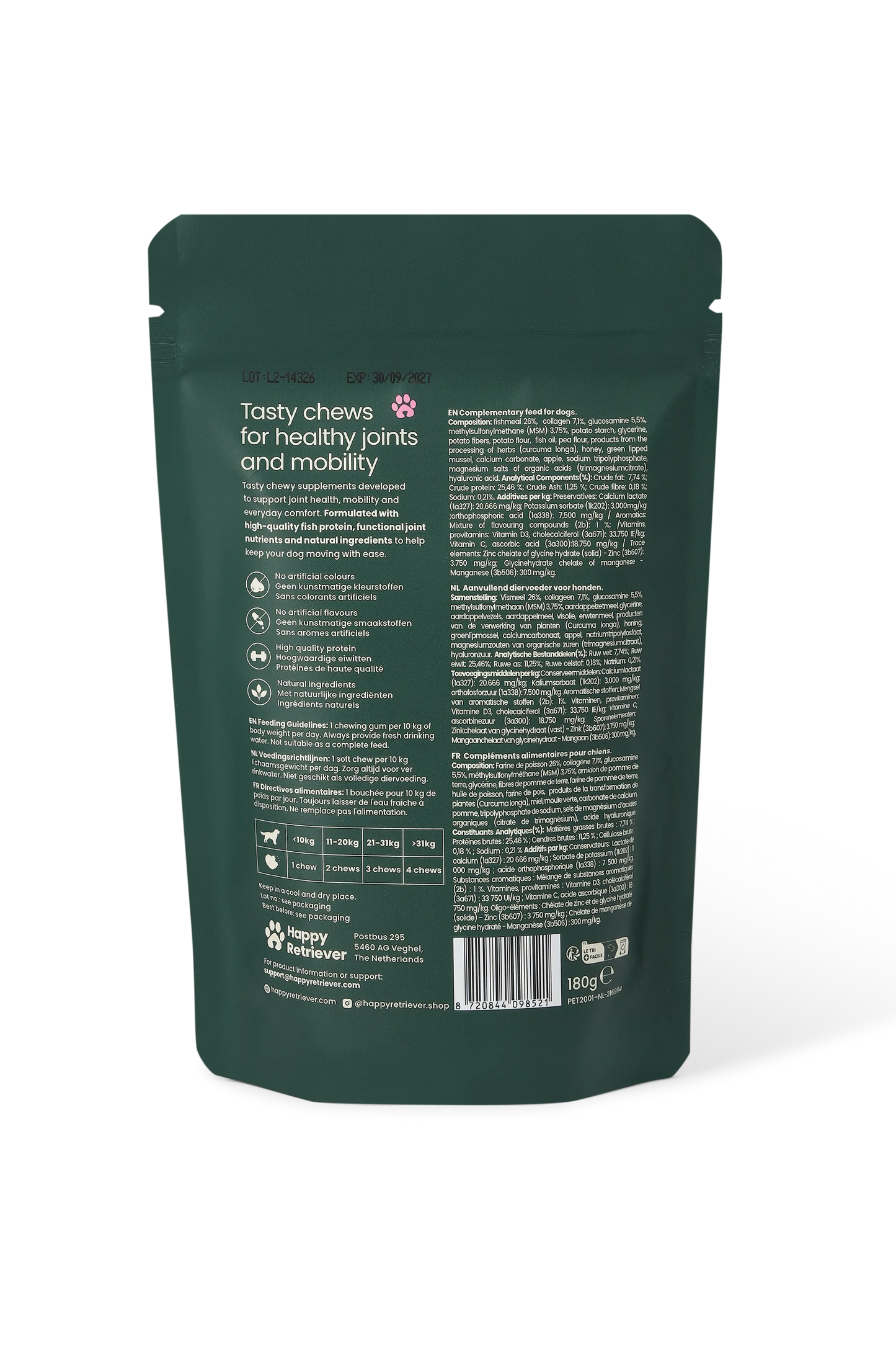 Heup en Gewrichtssupplement Chewy